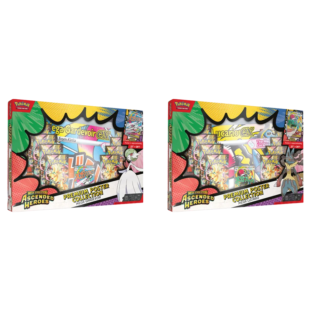 Pokémon - Mega Evolution: Ascended Heroes - Premium Poster Collection Mega Lucario & Mega Gardevoir [Set Of 2]