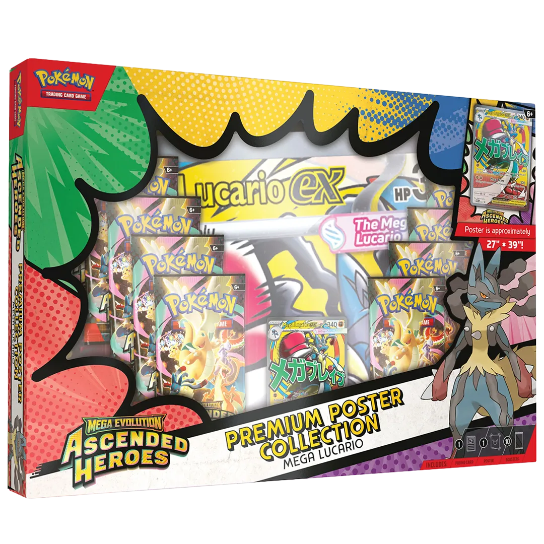 Pokémon - Mega Evolution: Ascended Heroes - Premium Poster Collection Mega Lucario & Mega Gardevoir [Set Of 2]