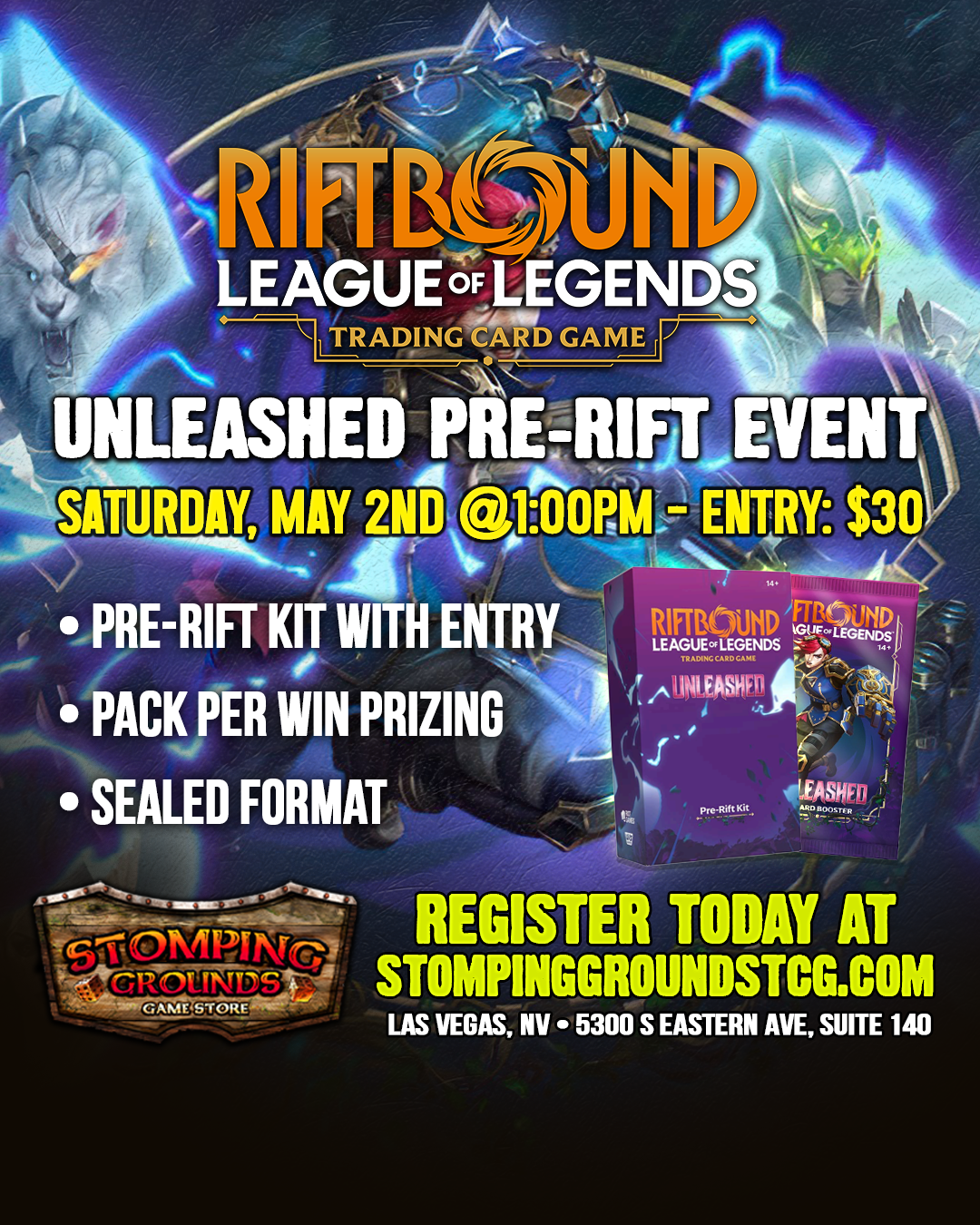 Riftbound: Unleashed - Pre-Rift Event [Saturday]
